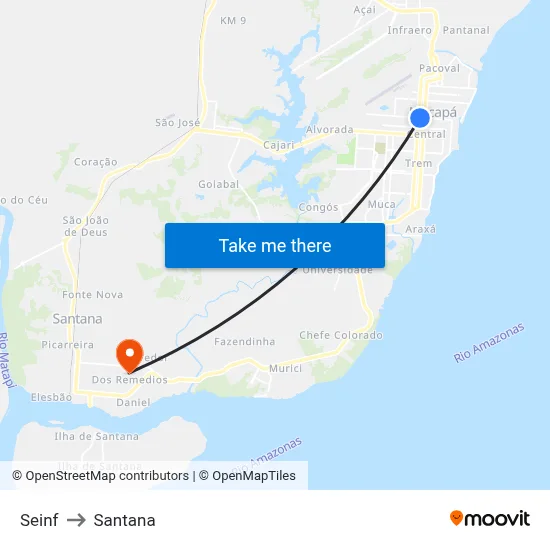 Seinf to Santana map