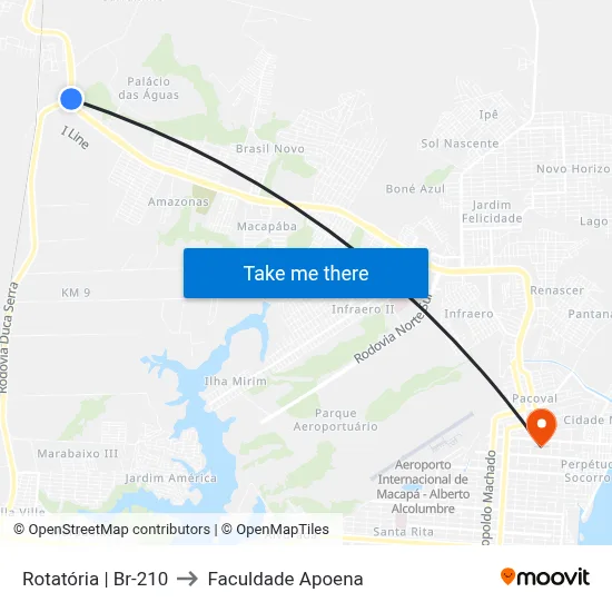 Rotatória | Br-210 to Faculdade Apoena map
