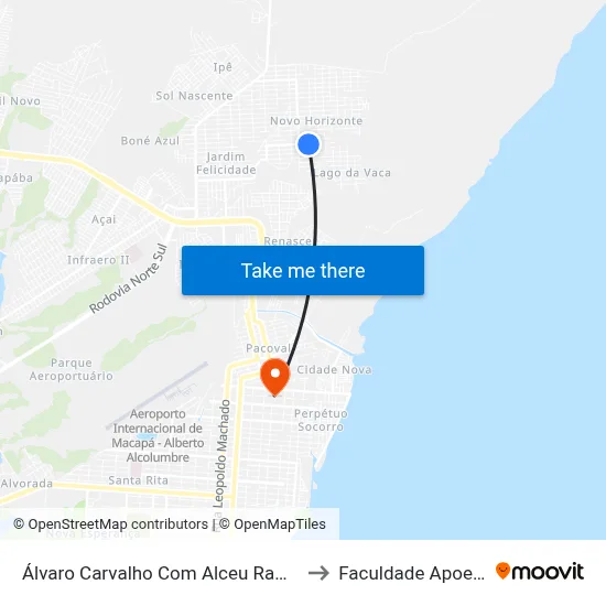 Álvaro Carvalho Com Alceu Ramos to Faculdade Apoena map