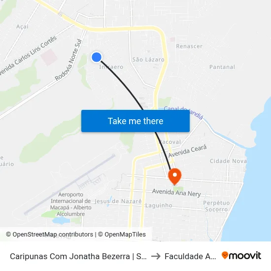 Caripunas Com Jonatha Bezerra | Sentido Oeste to Faculdade Apoena map