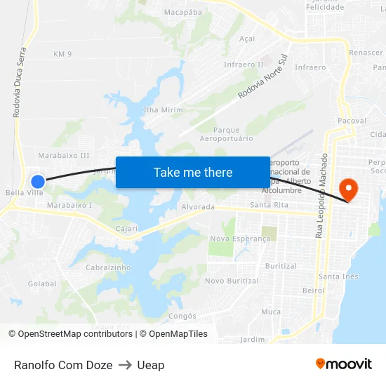 Ranolfo Com Doze to Ueap map