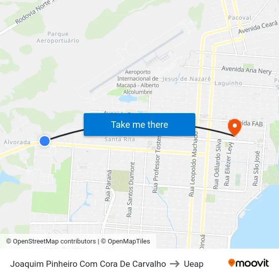 Joaquim Pinheiro Com Cora De Carvalho to Ueap map