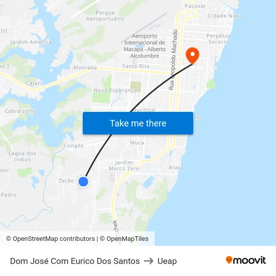 Dom José Com Eurico Dos Santos to Ueap map