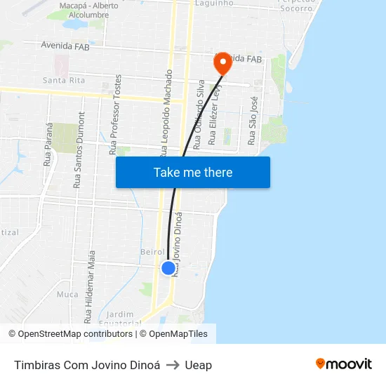 Timbiras Com Jovino Dinoá to Ueap map