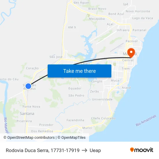 Rodovia Duca Serra, 17731-17919 to Ueap map