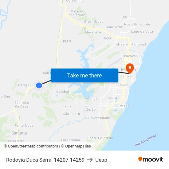 Rodovia Duca Serra, 14207-14259 to Ueap map