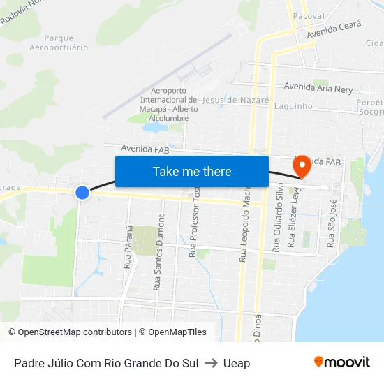 Padre Júlio Com Rio Grande Do Sul to Ueap map