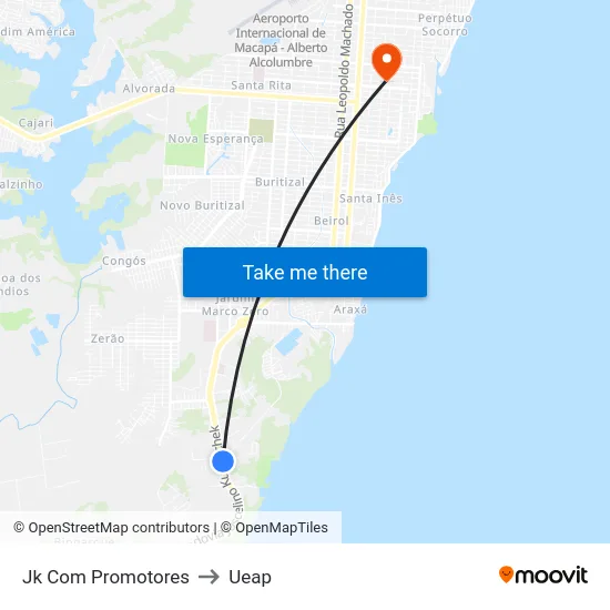 Jk Com Promotores to Ueap map