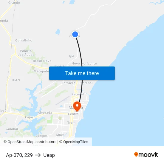 Ap-070, 229 to Ueap map