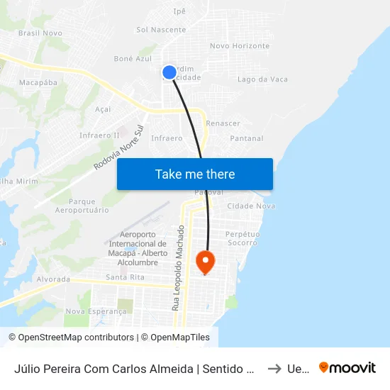 Júlio Pereira Com Carlos Almeida | Sentido Norte to Ueap map