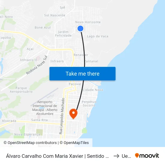 Álvaro Carvalho Com Maria Xavier | Sentido Oeste to Ueap map