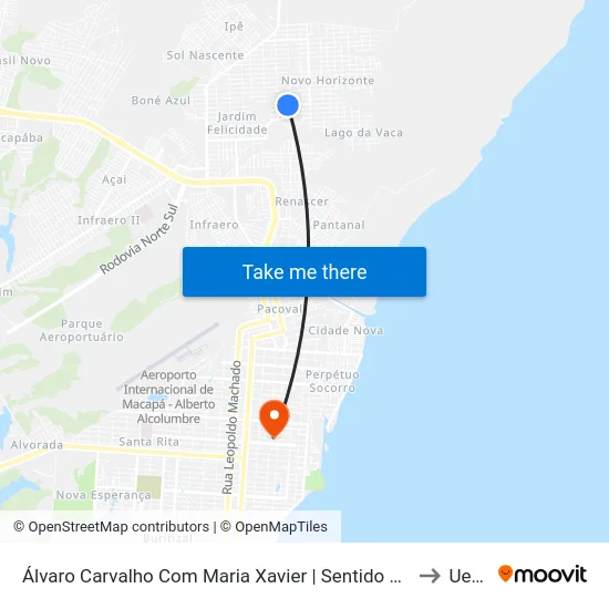 Álvaro Carvalho Com Maria Xavier | Sentido Leste to Ueap map
