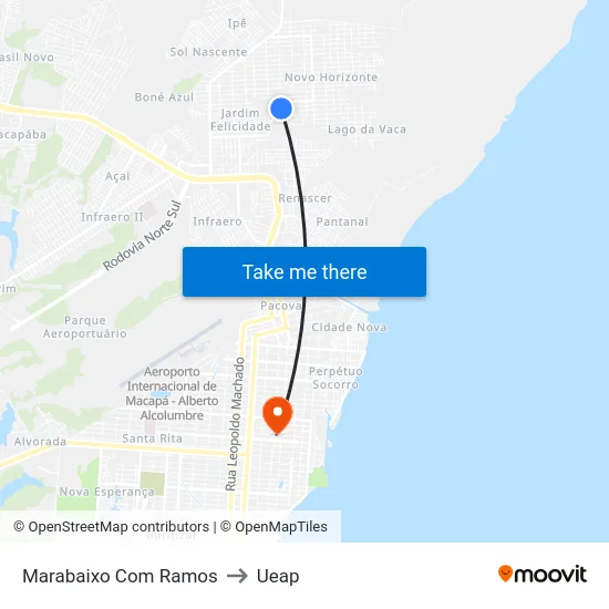 Marabaixo Com Ramos to Ueap map