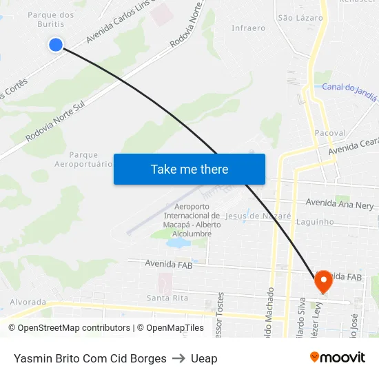 Yasmin Brito Com Cid Borges to Ueap map