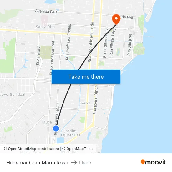 Hildemar Com Maria Rosa to Ueap map