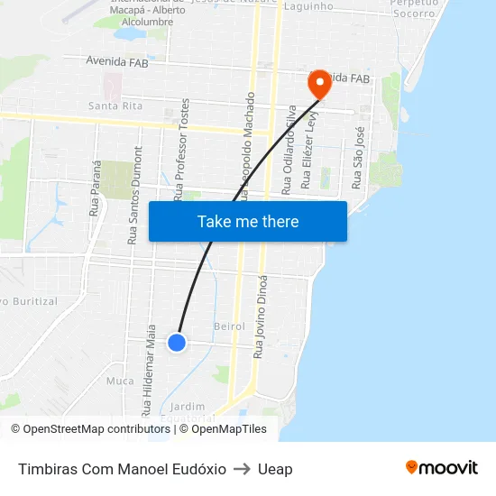 Timbiras Com Manoel Eudóxio to Ueap map