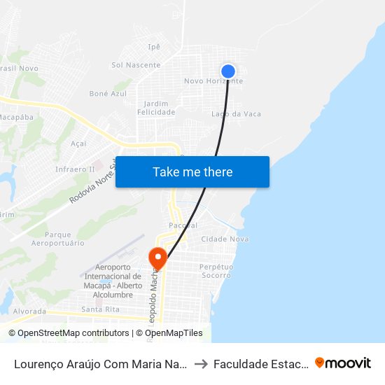 Lourenço Araújo Com Maria Nair | Sentido Leste to Faculdade Estacio/Seama map