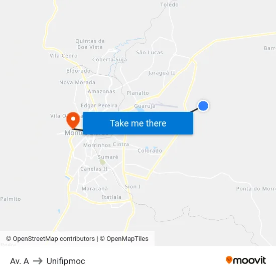 Av. A to Unifipmoc map