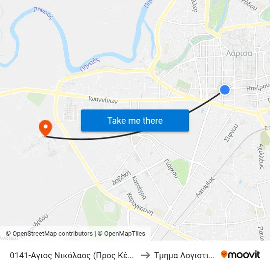 0141-Agios Nikolaos (To Center) to Accounting Department map