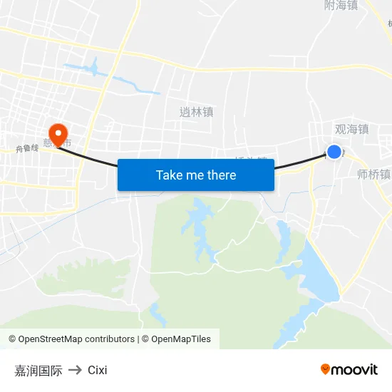 Jiarun International to Cixi map