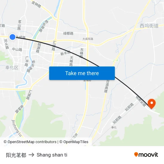 Sunshine Ming Capital to Shang Shan Ti map