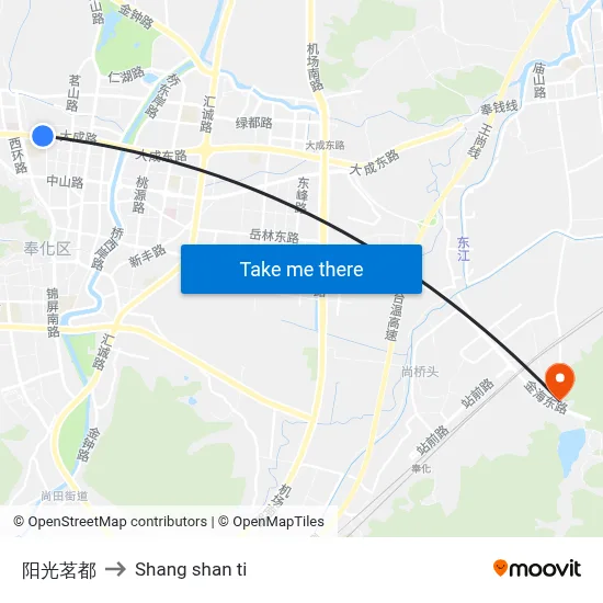 Sunshine Ming Capital to Shang Shan Ti map