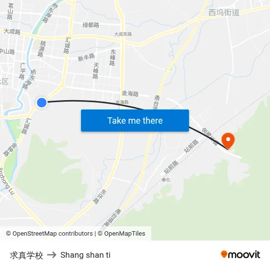 Qiuzhen School to Shang Shan Ti map