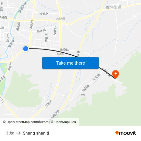 Tudi to Shang Shan Ti map