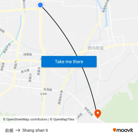Qianheng to Shang Shan Ti map