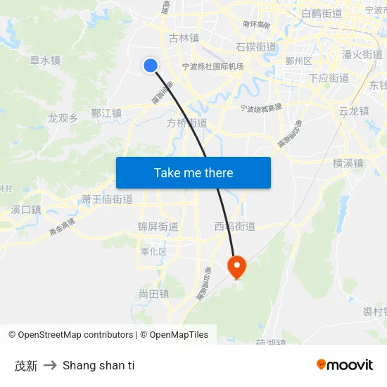 茂新 to Shang shan ti map