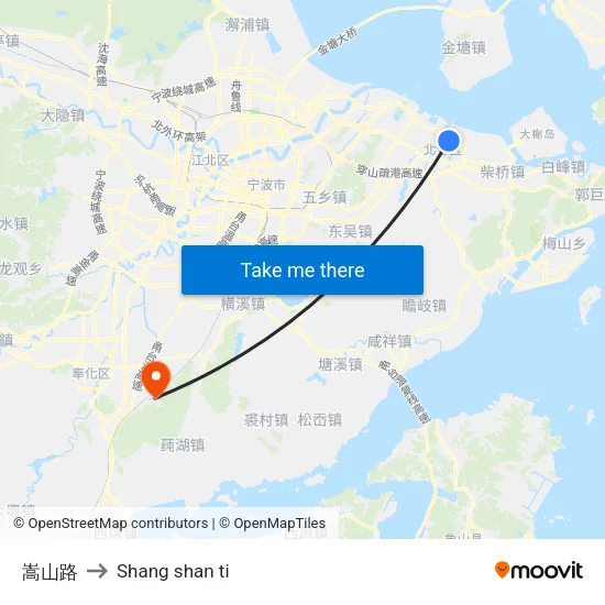 嵩山路 to Shang shan ti map