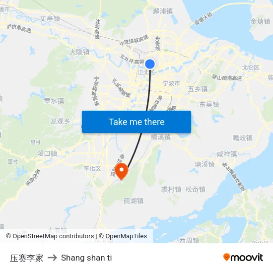 Ya Sai Li Jia to Shang Shan Ti map