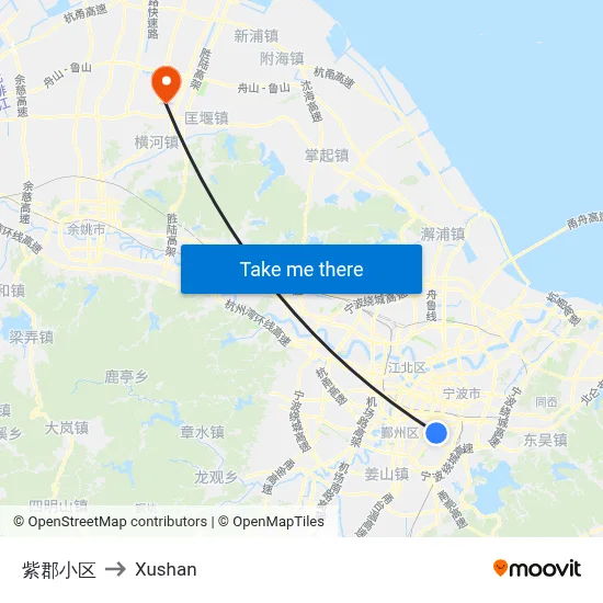Zijun Community to Xushan map