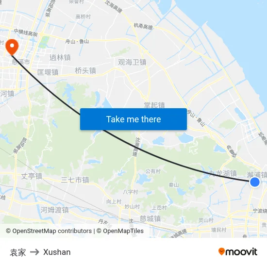 Yuan Family to Xushan map