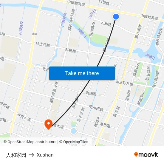 Renhe Homeland to Xushan map