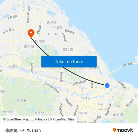 Zhang Chen Fu to Xushan map