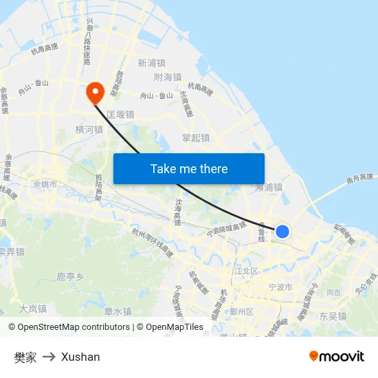 Fan Family to Xushan map