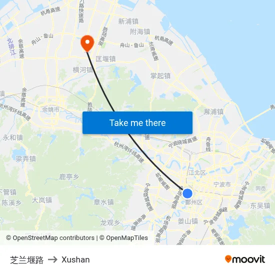 Zhilan Embankment Road to Xushan map