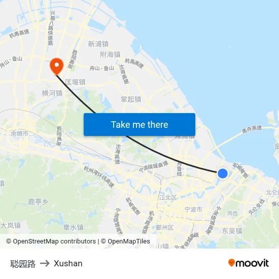 Cong Yuan Road to Xushan map