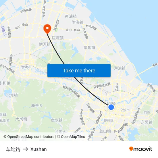Station Road to Xushan map