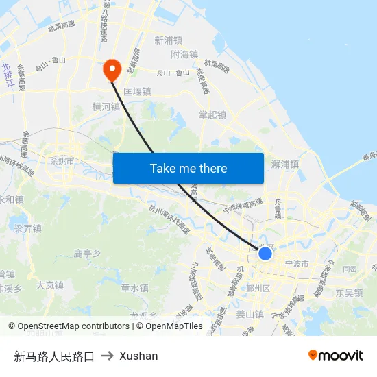 Xinma Road People's Road Junction to Xushan map