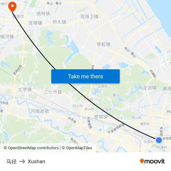 Majing to Xushan map