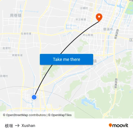 Hengyan to Xushan map