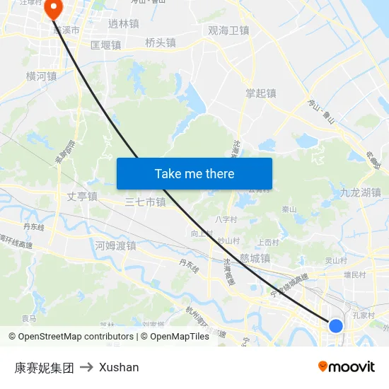 Kang Saini Group to Xushan map