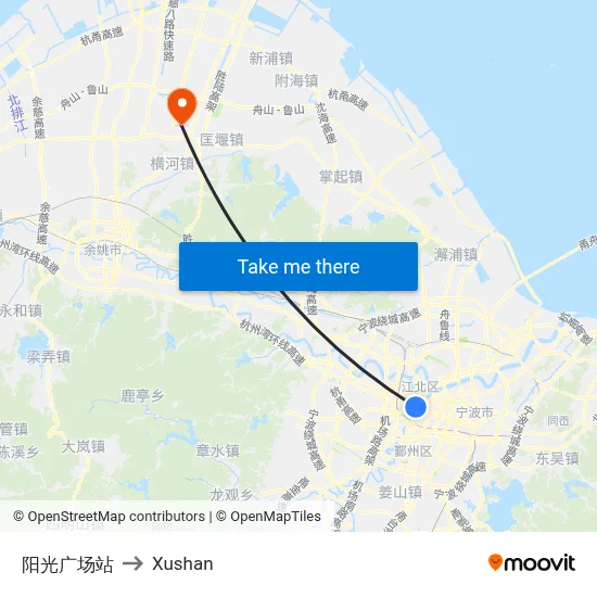 Sunshine Plaza Station to Xushan map