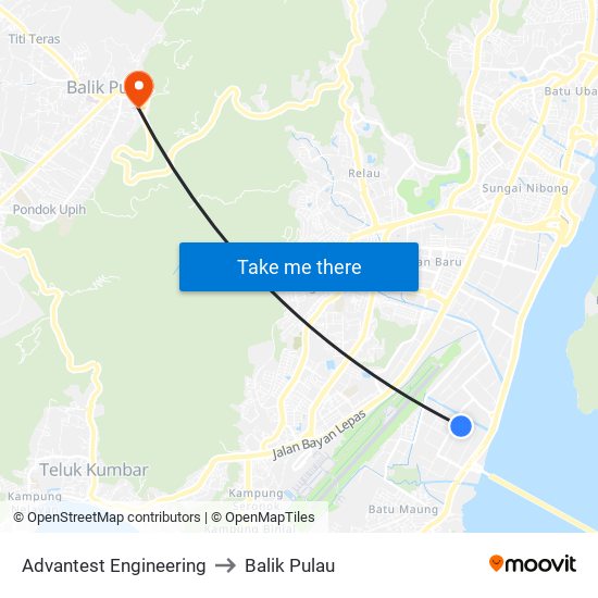 Advantest Engineering to Balik Pulau map