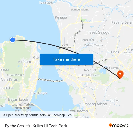 By the Sea to Kulim Hi Tech Park map