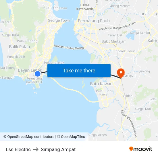 Lss Electric to Simpang Ampat map