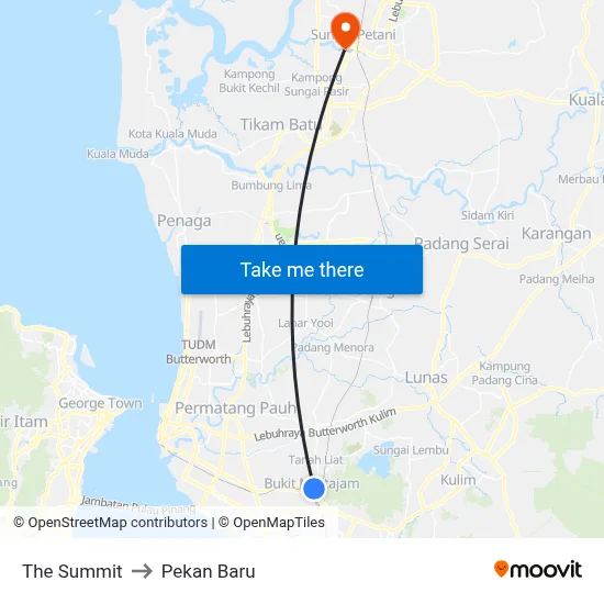The Summit to Pekan Baru map