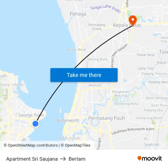 Apartment Sri Saujana to Bertam map